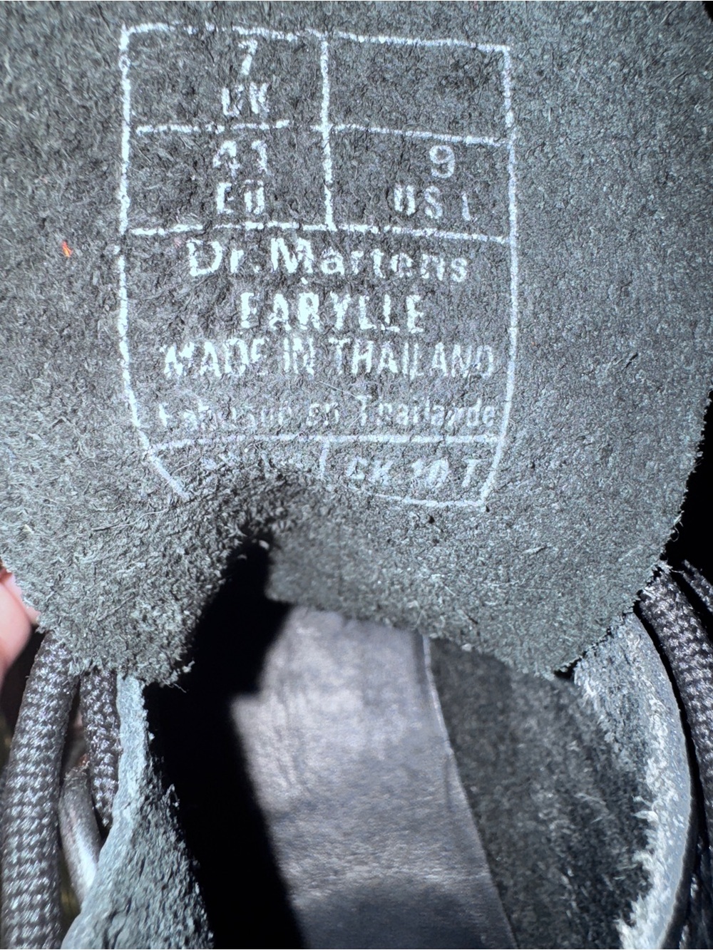 Dr. Martens Farylle aunt sally Black Leather combat boots  with Metal Toe Plates - Picture 12 of 12